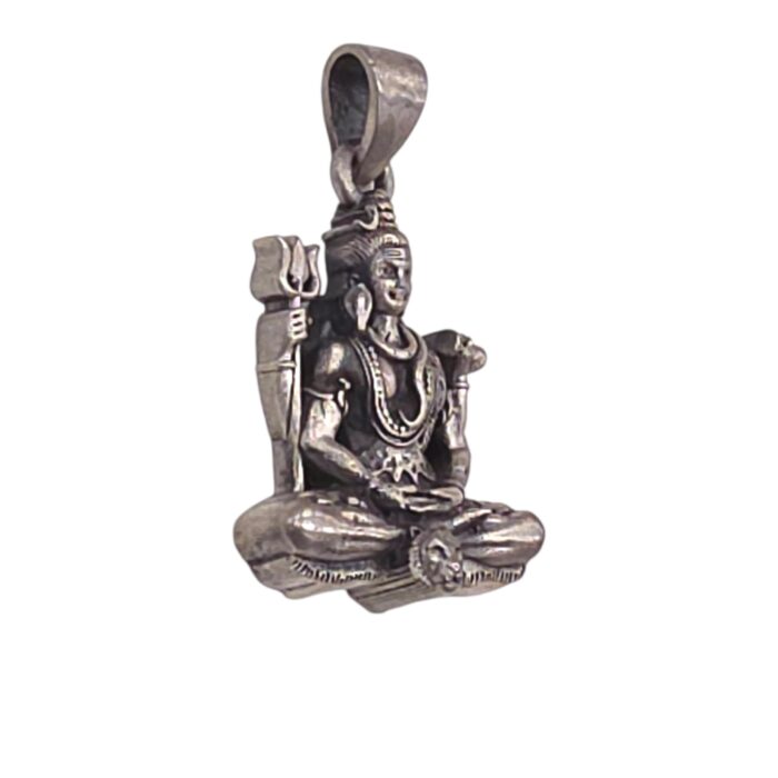 Shiva Silver Pendant | 925 sterling silver - Image 3