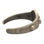 Side profile showcasing Ram Naam engraving on the bracelet