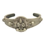 Spiritual Hanuman kada cuff bracelet with Ram Naam
