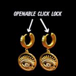 Anti Tarnish Gold Plated Evil eye Earrings | Stylish Everyday Jewelry