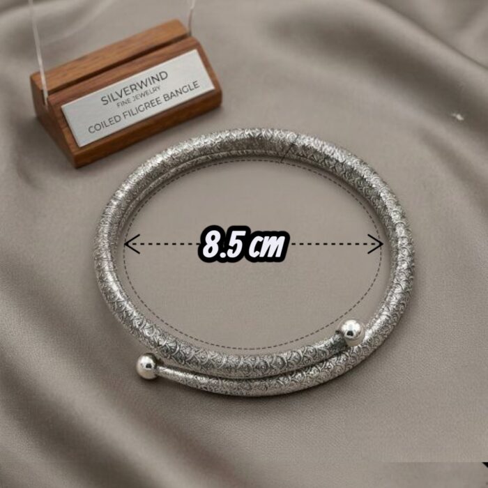 Silver Oxidized Armlet - Image 4