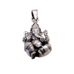 Another angle showcasing the intricate details of the Ganesh Pendant | Chandi ka Ganesh Locket