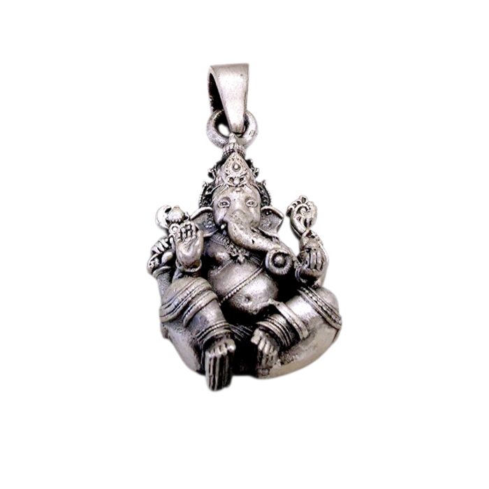 Another angle showcasing the intricate details of the Ganesh Pendant | Chandi ka Ganesh Locket