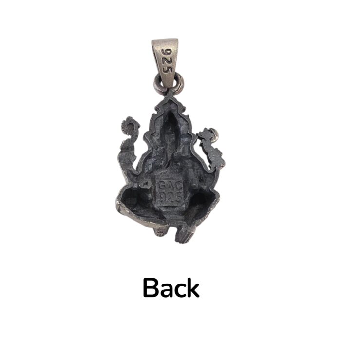 Back profile of 2.5D Ganesha Pendant for everyday wearing