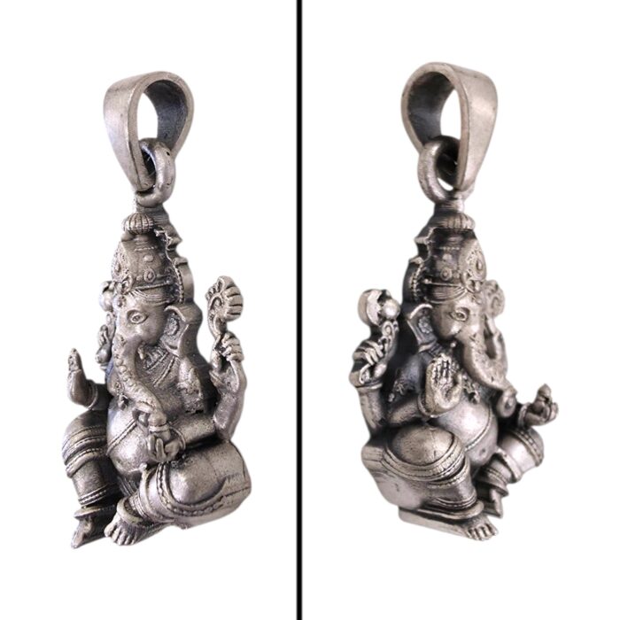 Side Profile view of the Ganesha Pendant | 925 Sterling silver