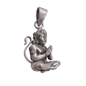 Sterling Silver Hanuman Pendant | 925 Pure Silver