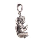 Side profile of 2.5d Hanuman Pendant | 925 sterling silver