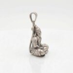 Meditating Hanuman Pendant with matte finish