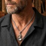 Modelled image of Guru gobind singh ji with Baaz Pendant | Chandi ka Locket