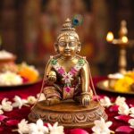 AD stone necklace for Laddu Gopal idol