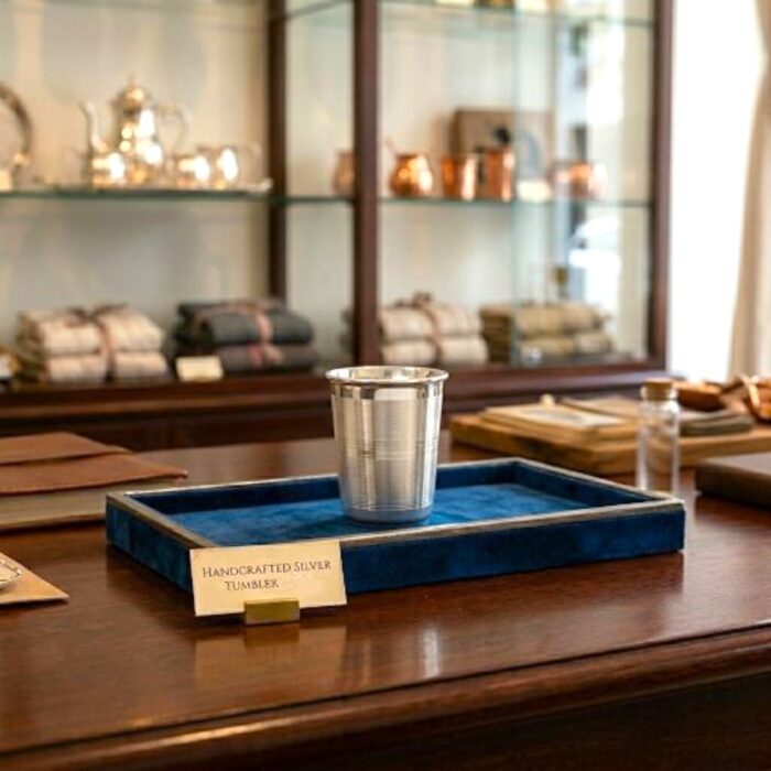 Pure Silver Glass | 2.5 inch small pure silver Glass