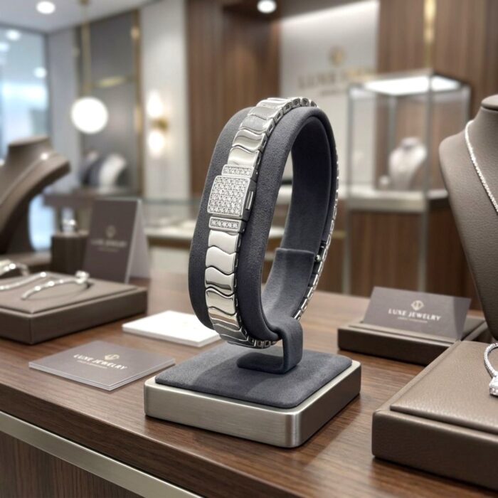 925 Sterling Silver Chain Bracelet for Men - Image 8