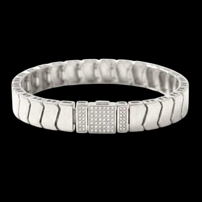 925 Sterling Silver Chain Bracelet for Men - Image 3