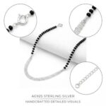 925 Sterling Silver Anklet | Single Anklet for Adults - 9.5 inch - Image 3