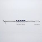 925 Sterling Silver - Blue Sapphire Bracelet  | Gift for her - Image 3