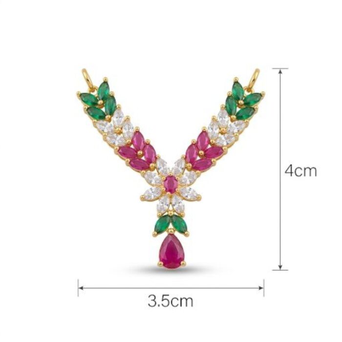 Exclusive AD Stone Necklace for Laddu Gopal Shringar - Image 5