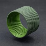 Stackable matte Metal bangles - Military Green