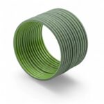 Matte Military Green metal bangles set of 12 | Minimalist matte finish bangles