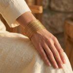 Metal bangles set of 12 for women - Golden Oxidized stack