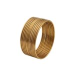 Simple gold tone metal bangles | Stackable Light weight Metal Bangles set of 12
