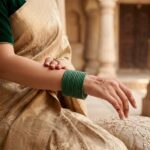 Stackable metal bangles set | Wedding wear bangles collection