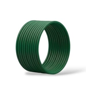 Traditional metal bangles stack of 12 - Green