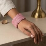 Set of 12 Metal Bangles - Pink | Wedding wear bangles collection