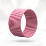 Matte Pink metal bangles set of 12 | Minimalist matte finish bangles