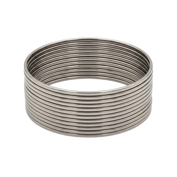 Indian style metal bangles stack of 12 | Festive bangles set for women
