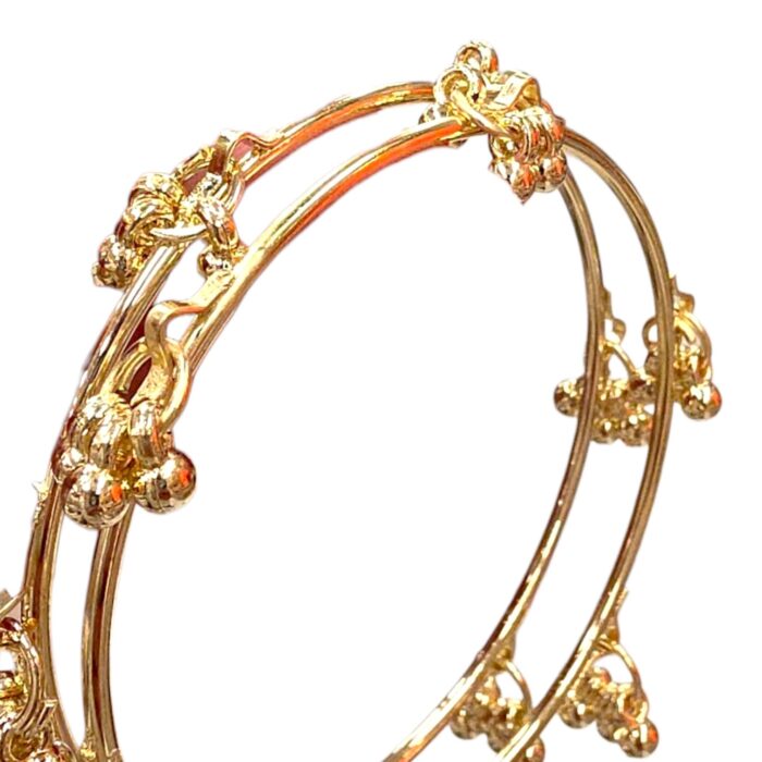 Pair of Kashmiri bangles | Metal Ghungroo Bangles