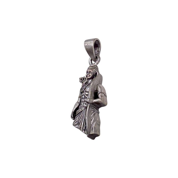 Devotional pendant Lord Rama sterling silver