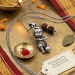 Hindu god Hanuman jewelry silver | Devotional pendant Baal Hanuman