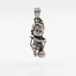 Baal Hanuman silver pendant | 925 sterling silver Hanuman pendant