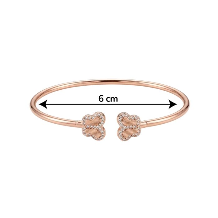 Dimension of Sterling Silver Bracelet for her | 925 Sterling silver - Rose gold finish