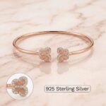 Sterling Silver bracelet for her | Rose gold finish