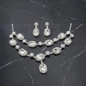Statement party wear necklace with large stones
