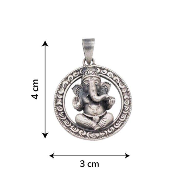 Dimensions of 925 sterling silver Pendant