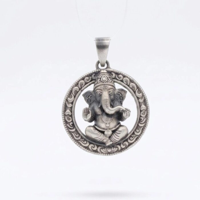 Stunning 2.5D Ganesh Silver Pendant | 925 Sterling silver