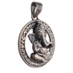 Close up preview of the 925 Silver Pendant of Ganesha