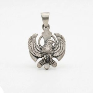 Khanda Sahib with Baaz Pendant | 925 Sterling Silver Khanda pendant