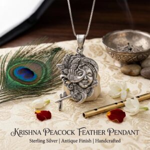 Mesmerizing Silver Pendant of Krishna | 925 Sterling Silver