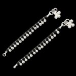 Pair of Pure Silver Nazaria Anklet - 5 inch | Pure Silver Anklet for Baby