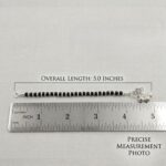 Dimensions of 925 sterling silver Nazaria Anklet for Baby
