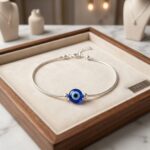 Pure Silver Evil eye Anklet | Nazaria Payal for Adults