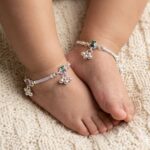 Pair of Pure Silver Anklet - 6 inch | Pure silver anklet for baby - Image 2