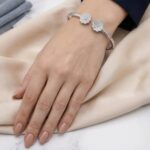 Modelled image for the silver Bracelet for her | 925 sterling silver bracelet