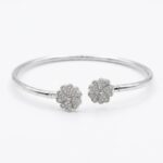 Sterling silver bracelet for her | 925 Pure silver bracelet with cz stones