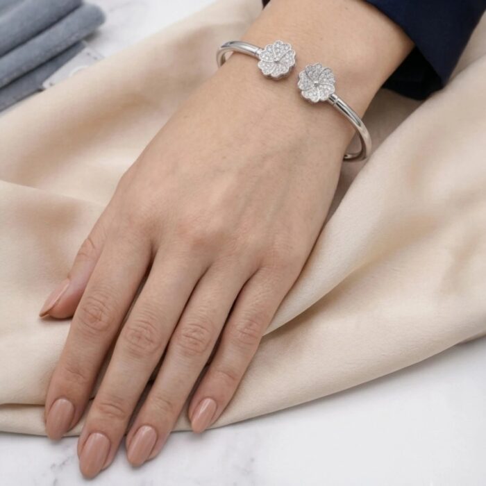 Modelled image for the silver Bracelet for her | 925 sterling silver bracelet