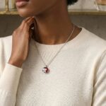 Sterling silver necklace for Her | Elegant yet stylish Rhodium plated necklace