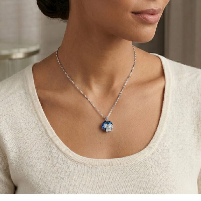 Rhodium plated Sterling silver Necklace